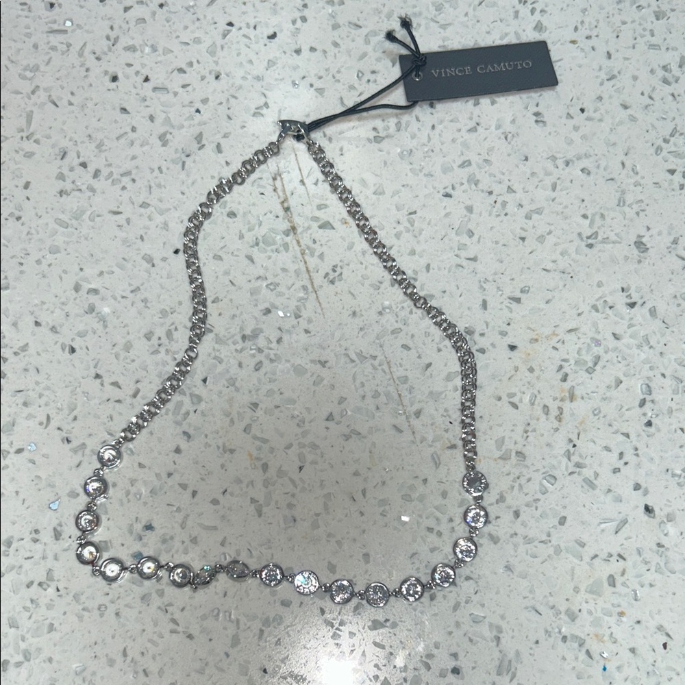 Vince Camuto Sparkling Silver Necklace